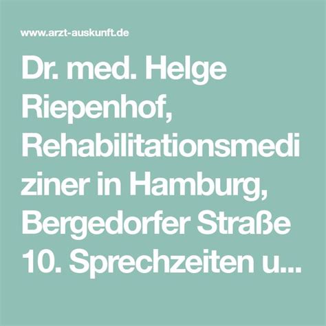 Rehabilitationsmediziner in Hamburg 